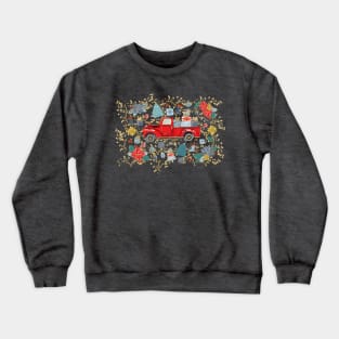 Red Truck Christmas Crewneck Sweatshirt